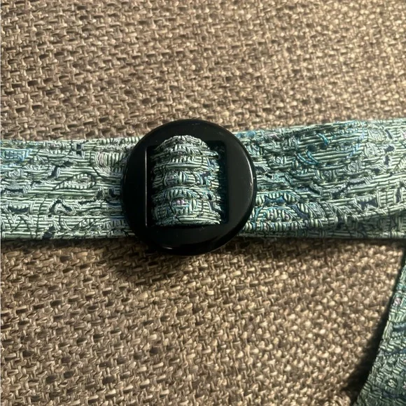 Vintage J.Crew Woven Paisley Belt Coastal Preppy Summer accents accessories - Picture 3 of 5